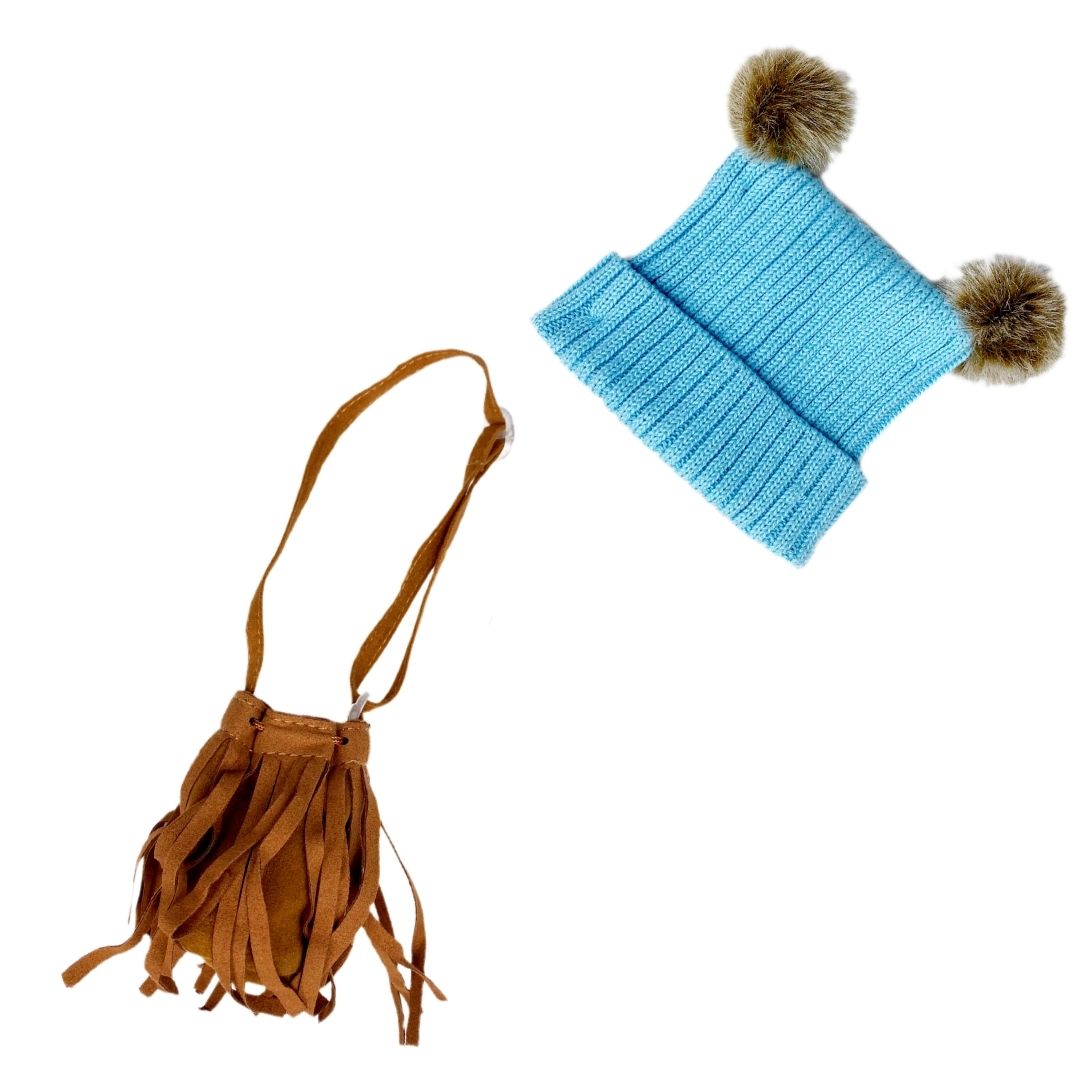 Hooray for Pom Poms Hat & Bag